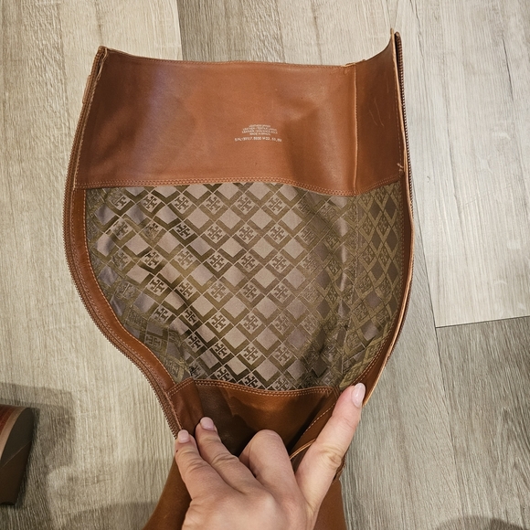 Tory Burch Women's Tan Leather Over the Knee Boots Size 5M - Picture 12 of 14